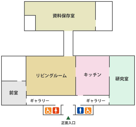 豆資料館　館内見取り図